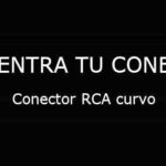 Conector RCA curvo