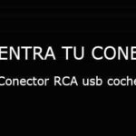 Conector RCA usb coche